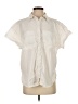 Athleta Ivory Short Sleeve Button-Down Shirt Size S - photo 1