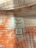 Roan + Ryan 100% Cotton Print Orange Long Sleeve Blouse Size L - photo 7