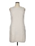LOFT Versa 100% Polyester Solid Ivory Casual Dress Size 14 - photo 1