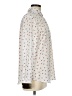 Ann Taylor LOFT 100% Polyester Print Ivory Long Sleeve Blouse Size M - photo 4