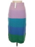 Timing 100% Polyester Color Block Purple Casual Skirt Size M - photo 2