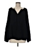 Old Navy 100% Cotton Black Long Sleeve Blouse Size M (tall) - photo 1