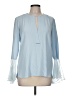 Elie Tahari Blue Long Sleeve Blouse Size M - photo 1