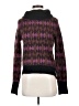 Veronica Beard Chevron-herringbone Purple Turtleneck Sweater Size XS - photo 1