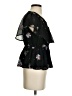 Sadie & Sage 100% Polyester Black Short Sleeve Blouse Size XS (estimated) - photo 4