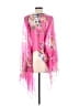 Unbranded 100% Polyester Pink Poncho One size - photo 2