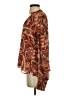 A.L.C. Paisley Brown Long Sleeve Silk Top Size 2 - photo 5