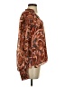 A.L.C. Paisley Brown Long Sleeve Silk Top Size 2 - photo 4