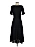 Meaneor Solid Black Casual Dress Size S - photo 2