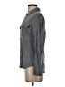 Express 100% Rayon Gray Long Sleeve Button-Down Shirt Size XS - photo 5