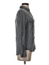 Express 100% Rayon Gray Long Sleeve Button-Down Shirt Size XS - photo 4