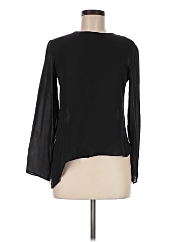 Emporio Armani Long Sleeve Silk Top (view 1)