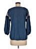 Adrienne Vittadini 100% Lyocell Blue 3/4 Sleeve Blouse Size M - photo 2