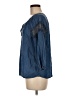 Adrienne Vittadini 100% Lyocell Blue 3/4 Sleeve Blouse Size M - photo 5
