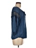 Adrienne Vittadini 100% Lyocell Blue 3/4 Sleeve Blouse Size M - photo 4