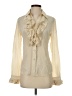 Theory 100% Silk Ivory Long Sleeve Silk Top Size S - photo 1