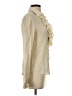 Theory 100% Silk Ivory Long Sleeve Silk Top Size S - photo 4