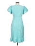 Shein Solid Teal Casual Dress Size 4 - photo 2