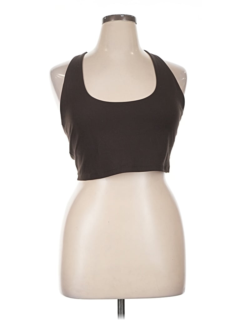 Pre-owned Gap Fit Tank Top Brown Halter Neckline Tops
