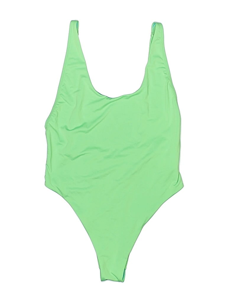 Pre-owned Speedo One Piece Swimsuit In Green