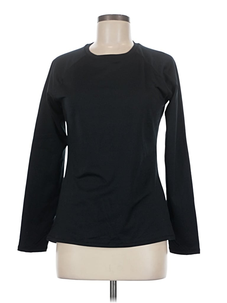 Pre-owned Cuddl Duds Sweatshirt In Black