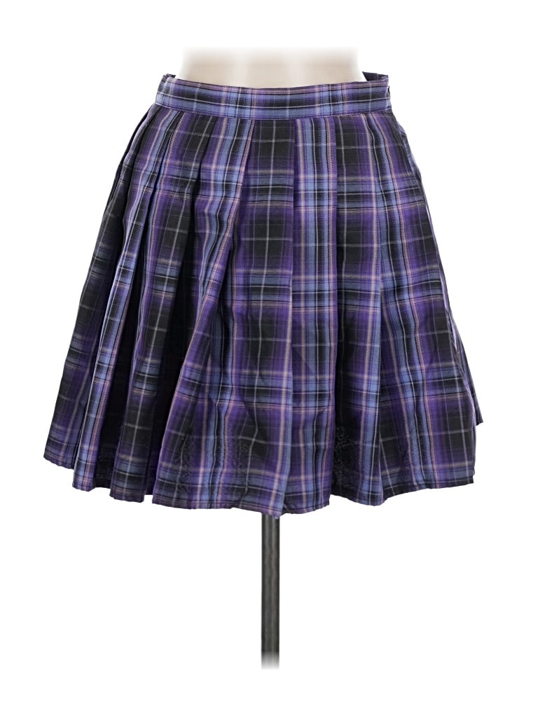 Pre-owned Romwe Casual Skirt In Purple