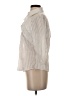 Theory Ivory 3/4 Sleeve Button-Down Shirt Size 4 - photo 5