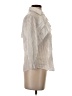 Theory Ivory 3/4 Sleeve Button-Down Shirt Size 4 - photo 4