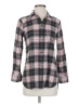 Rivet & Thread 100% Cotton Plaid Gray Long Sleeve Button-Down Shirt Size S - photo 1