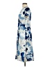Ouges Print Blue Casual Dress Size L - photo 5