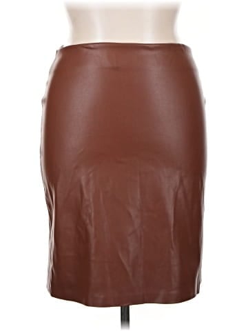 Enza Costa Faux Leather Skirt (view 1)