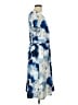 Ouges Print Blue Casual Dress Size L - photo 4