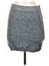 MNG Solid Gray Casual Skirt Size S - photo 1