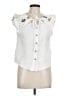 Umgee 100% Cotton White Sleeveless Blouse Size L - photo 1