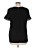 Max Mara 100% Silk Black Short Sleeve Top Size 8 - photo 2