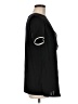 Max Mara 100% Silk Black Short Sleeve Top Size 8 - photo 4