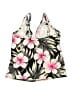 Sunsets Floral Black Swimsuit Top Size L - photo 2