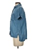 A New Day 100% Lyocell Blue Short Sleeve Button-Down Shirt Size S - photo 5