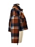Boohoo 100% Polyester Plaid Brown Jacket Size 12 - photo 4