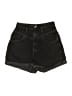 Zara Black Denim Shorts Size 6 - photo 1