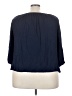 Solitaire 100% Rayon Blue 3/4 Sleeve Blouse Size 3X - photo 2