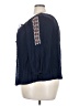 Solitaire 100% Rayon Blue 3/4 Sleeve Blouse Size 3X - photo 5