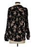 Forever 21 Floral Black Long Sleeve Blouse Size M - photo 2
