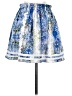 Tularosa 100% Polyester Print Blue Casual Skirt Size S - photo 2