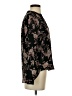 Forever 21 Floral Black Long Sleeve Blouse Size M - photo 4