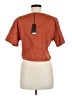 Monrow Orange Short Sleeve Blouse Size M - photo 2