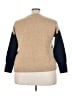 Vince Camuto Color Block Tan Pullover Sweater Size 3X (estimated) - photo 2