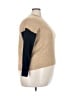 Vince Camuto Color Block Tan Pullover Sweater Size 3X (estimated) - photo 4