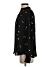Halogen 100% Polyester Floral Black Long Sleeve Blouse Size S - photo 5