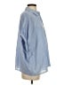 Double Zero Stripes Blue 3/4 Sleeve Blouse Size S - photo 4